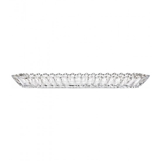 Bandeja De Vidro Adely Decor 38 x 17,5 x 3,5cm